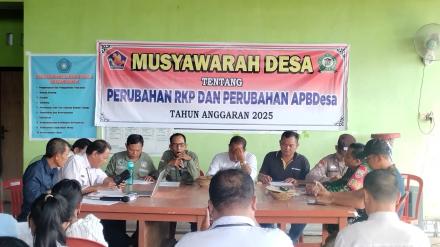 Musyawarah Desa Perubahan RKP dan APBdesa Tahun Anggaran 2025